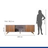 Rack com Painel para TV até 80 Polegadas 100% MDF Ripado Manaus - 11
