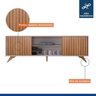 Rack com Painel para TV até 80 Polegadas 100% MDF Ripado Manaus - 12