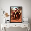 Ver imagem 2 de Quadro Deus da Guerra e da Coragem- Ares 24x18cm:madeira Branca