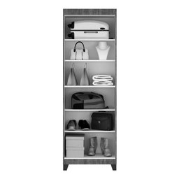 Kit 2 Peças com Mesa para Computador Escrivaninha com Armário e Armário Multiuso 2 Portas com Chave Asteca - 14