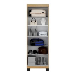 Conjunto Mesa para Computador Escrivaninha com Armário e Armário Multiuso 2 Portas com Chave Asteca - 12