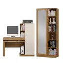 Ver imagem 2 de Conjunto Mesa para Computador Escrivaninha e Armário Multiuso 1 Porta com Espelho João Pessoa