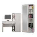 Ver imagem 1 de Conjunto Mesa para Computador Escrivaninha e Armário Multiuso 1 Porta com Espelho João Pessoa