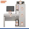 Conjunto Mesa para Computador Escrivaninha e Armário Multiuso 1 Porta com Espelho João Pessoa - 6