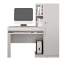 Ver imagem 5 de Conjunto 2 Peças com Mesa para Computador Escrivaninha e Armário Multiuso 2 Portas Natal Branca Fosco