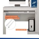 Ver mais imagens de Conjunto 2 Peças com Mesa para Computador Escrivaninha e Armário Multiuso 2 Portas Natal Branca Fosco