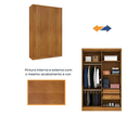 Ver imagem 3 de Guarda Roupa Solteiro 4 Portas 2 Gavetas 133cm Amsterdam Cinamomo - TCIL Móveis