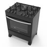 Fogão 5 Bocas a Gás Acendimento Automático Realce Glass Bivolt Cr212 Preto - 3