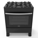 Ver imagem 1 de Fogão 5 Bocas a Gás Acendimento Automático Realce Glass Bivolt Cr212 Preto