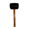 MARTELO DE BORRACHA PRETO COM CABO DE MADEIRA 80MM JOMARCA - 1
