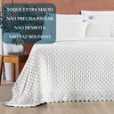 Ver imagem 5 de Cobri Leito de Luxo Super King London 200 Fios Bordado Inglês Nobless:off White