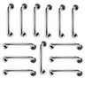 Barra de Apoio Barra 40cm Inox Kit 13 Unidades Idoso Deficiente Cadeirante Banheiro Box Suporte Esca - 1