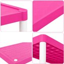 Ver imagem 4 de Estante Infantil 4 Prateleiras Grande Rosa Reforcada 60kg Organizador Multi Andares Quarto Bebe Mult
