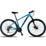 Bicicleta XLT Aro 29 Quadro Alumínio Suspensão 21 Marchas Freio a Disco Mecânico - KSW - Azul/Preto  - 1