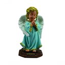 Ver imagem 1 de Anjo da Guarda em Oração Azul em Borracha 21cm