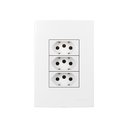 Ver imagem 1 de Tomada Tripla Margirius Sleek 2p+t 20a com Placa 4x2 Branca