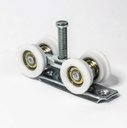 Ver imagem 3 de Roldana Reta para Porta de Correr Dupla em Nylon Tr38 Par
