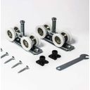 Ver imagem 2 de Roldana Reta para Porta de Correr Dupla em Nylon Tr38 Par