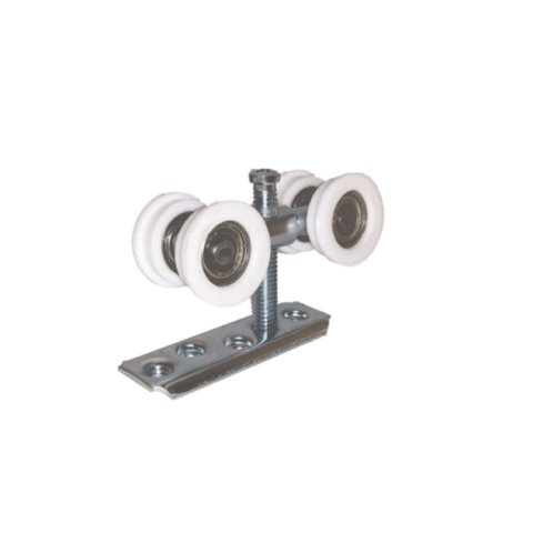 Roldana Reta para Porta de Correr Dupla em Nylon Tr38 Par