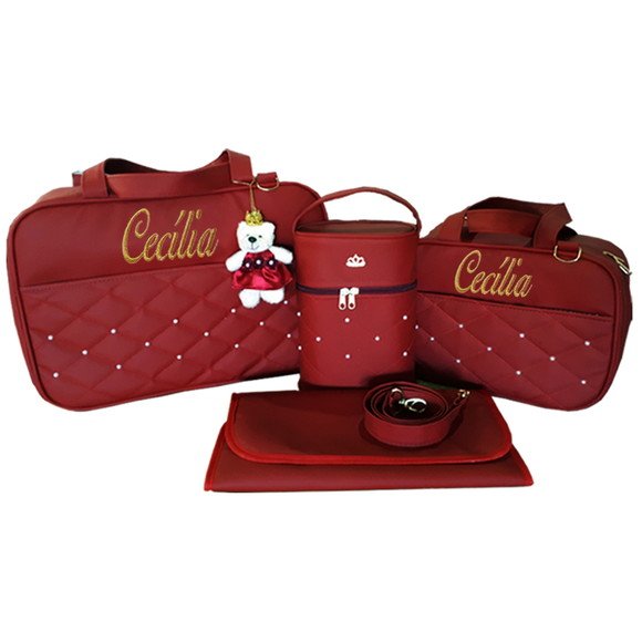 Bolsa maternidade bebê kit Vermelho
