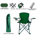 Ver imagem 7 de Cadeira Camping Dobravel Portatil Premium até 160 Kg Verde Lu0102_vd