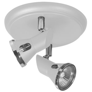 Spot De Sobrepor Para 2 Lâmpadas Gu10 Cor Spt 5602 Branca