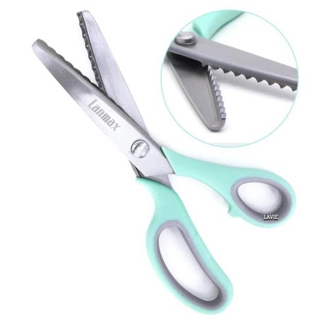 Tesoura Escalope Profissional Artesanato Tecido Papel Eva