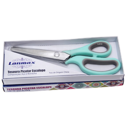 Tesoura Escalope Profissional Artesanato Tecido Papel Eva - 2