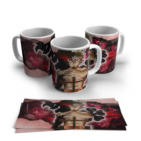 Caneca de Porcela Anime Black Cover Modelo 18