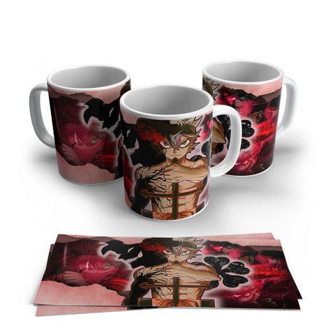 Caneca de Porcela Anime Black Cover Modelo 18