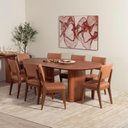 Ver imagem 2 de Mesa de Jantar Orgânica 8 Lugares 220cm Madeira Natural Gaya