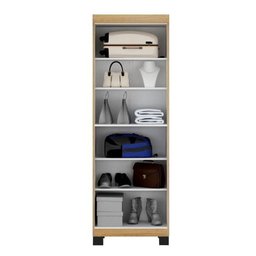 Conjunto Escrivaninha 2 Gavetas Byte e Armário Multiuso 2 Portas com Chave e 5 Prateleiras Asteca Cinamomo Off White Bege - 8 Conjunto Escrivaninha 2 Gavetas Byte e Armário Multiuso 2 Portas com Chave e 5 Prateleiras Asteca Cinamomo Off White Bege - 8