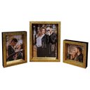 Ver imagem 3 de Kit 3 Porta Retrato Vertical Foto Moldura Luxo:Moldura Preta e Dourada