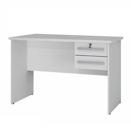 Conjunto Escrivaninha 2 Gavetas Byte e Armário Multiuso 2 Portas com Chave e 5 Prateleiras Asteca - 6