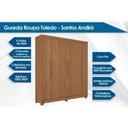 Ver imagem 7 de Guarda Roupa 6 Portas 2g c/Pés Toledo S. Andirá Jatobá