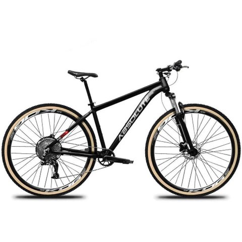 Bicicleta Aro 29 Absolute Nero 5 12v Garfo Trava no Guidão Freios Hidráulicos com Pneu Faixa Preto