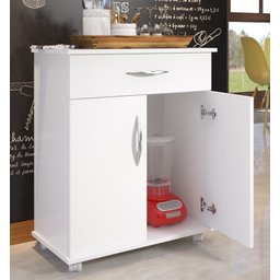 Balcão Multiuso microondas forno eletrico branco MDP - 1