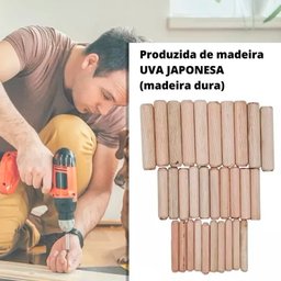 Cavilha De Madeira 8 X 20 Mm Uva Japonesa (Kit Com 200 Un) - 3