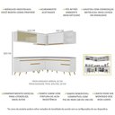 Ver imagem 6 de Armário de Cozinha Completa de Canto Veneza Multimóveis V2061 Branco/Dourado