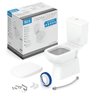 Kit de Bacia com Caixa Acoplada com Assento Pp e Itens de Instalação Debba Confort Roca - 1