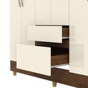 Ver mais imagens de Guarda-Roupa Casal 6 Portas 2 Gavetas Panama Bege/Imbuia/Champanhe