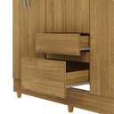 Ver mais imagens de Guarda-Roupa Casal 6 Portas 2 Gavetas Panama Marrom/Nature