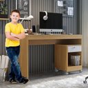 Ver imagem 7 de Conjunto Mesa para Computador Giga e Armário Multiuso 2 Portas Natal Cinamomo Off White Marrom