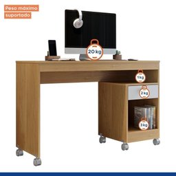Kit 2 Peças com Mesa para Computador Giga e Armário Multiuso 2 Portas Natal - 3