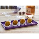 Ver mais imagens de Prato Square Retangular 13,5x27 Azul em Polipropileno Linha Tendência Vem