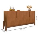Ver imagem 3 de Buffet Aparador 4 Portas 170cm 050518 Cedro Dcasa