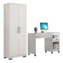 Ver imagem 1 de Conjunto Mesa para Computador Giga e Armário Multiuso 2 Portas Natal Branco