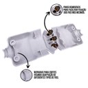 Ver imagem 3 de Kit 4 Plug Pino Macho Bipolar 2p + T 10a 250v Ilumi Cor:branco