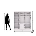 Ver imagem 3 de Guarda-Roupa Casal 6 Portas 2 Gavetas Panama Branco