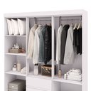 Ver imagem 6 de Guarda-Roupa Casal 6 Portas 2 Gavetas Panama Branco